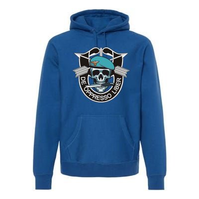 Special Forces Skull De Oppresso Liber Premium Hoodie