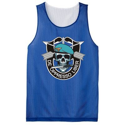 Special Forces Skull De Oppresso Liber Mesh Reversible Basketball Jersey Tank