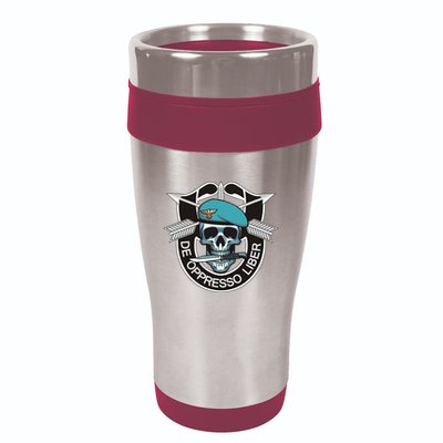 Special Forces Skull De Oppresso Liber 16oz Travel Tumbler