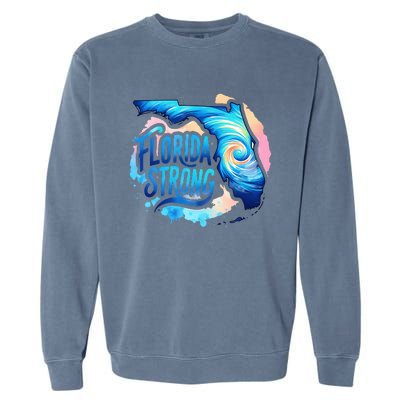 Support Florida Stay Western Strong Florida S.T.A.T.E Garment-Dyed Sweatshirt