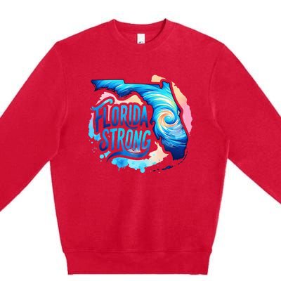 Support Florida Stay Western Strong Florida S.T.A.T.E Premium Crewneck Sweatshirt