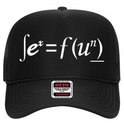 Sex = Fun Sex Equals Fun High Crown Mesh Back Trucker Hat