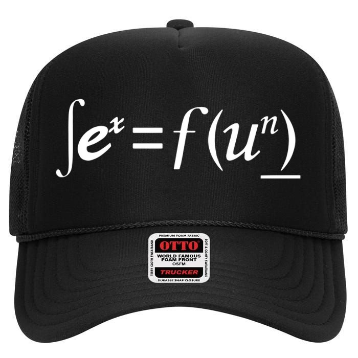 Sex = Fun Sex Equals Fun High Crown Mesh Back Trucker Hat