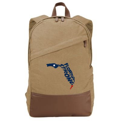 Support Florida Stay Western Strong Florida S.T.A.T.E Cotton Canvas Backpack