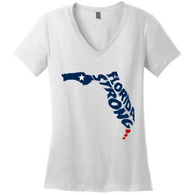 Support Florida Stay Western Strong Florida S.T.A.T.E Women's V-Neck T-Shirt