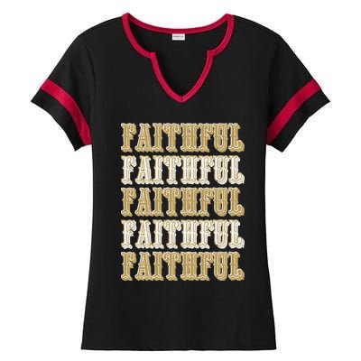 San Francisco Sunday Faithful Ladies Halftime Notch Neck Tee