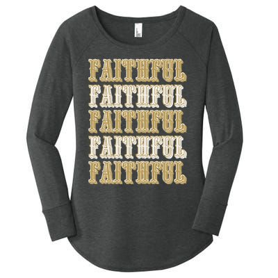 San Francisco Sunday Faithful Women's Perfect Tri Tunic Long Sleeve Shirt