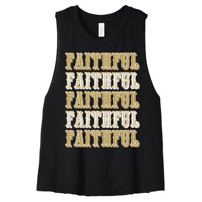 San Francisco Sunday Faithful Women's Racerback Cropped Tank