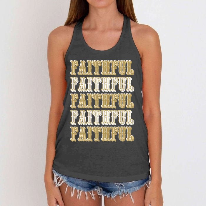 San Francisco Sunday Faithful Women's Knotted Racerback Tank