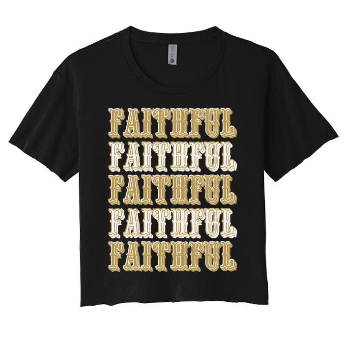 San Francisco Sunday Faithful Women's Crop Top Tee