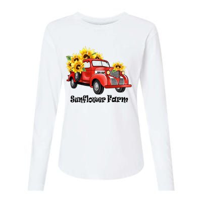 Sunflower Farm Sublimation Womens Cotton Relaxed Long Sleeve T-Shirt