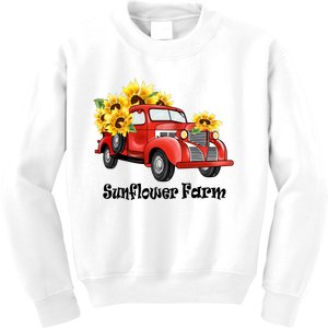 Sunflower Farm Sublimation Kids Sweatshirt