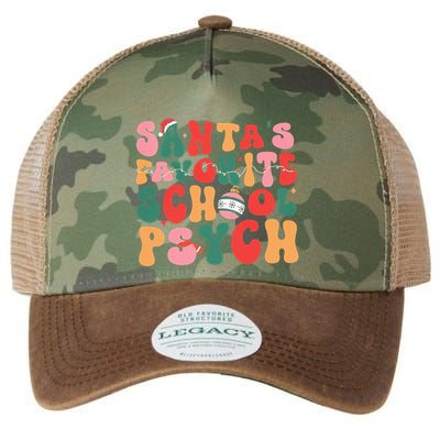 SantaS Favorite School Psych Christmas Psychologist Legacy Tie Dye Trucker Hat