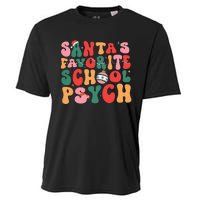 SantaS Favorite School Psych Christmas Psychologist Cooling Performance Crew T-Shirt