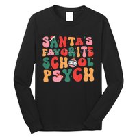 SantaS Favorite School Psych Christmas Psychologist Long Sleeve Shirt