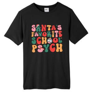 SantaS Favorite School Psych Christmas Psychologist Tall Fusion ChromaSoft Performance T-Shirt