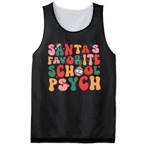 SantaS Favorite School Psych Christmas Psychologist Mesh Reversible Basketball Jersey Tank