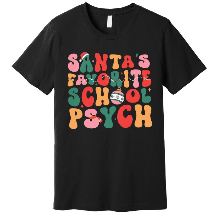 SantaS Favorite School Psych Christmas Psychologist Premium T-Shirt