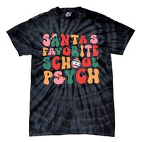 SantaS Favorite School Psych Christmas Psychologist Tie-Dye T-Shirt