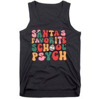 SantaS Favorite School Psych Christmas Psychologist Tank Top