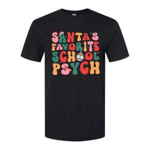 SantaS Favorite School Psych Christmas Psychologist Softstyle CVC T-Shirt