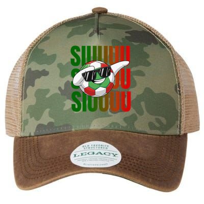 Siuuu Funny Soccer Football  Legacy Tie Dye Trucker Hat