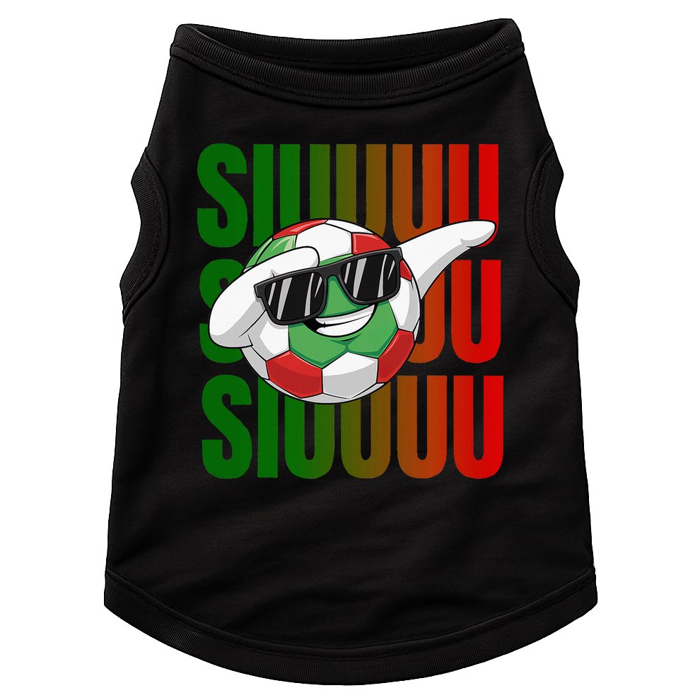 Siuuu Funny Soccer Football  Doggie Tank