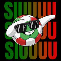 Siuuu Funny Soccer Football  Drawstring Bag