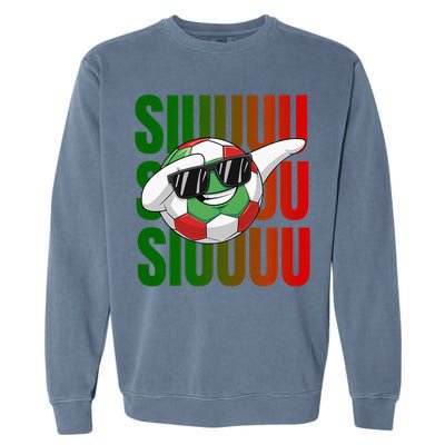 Siuuu Funny Soccer Football  Garment-Dyed Sweatshirt