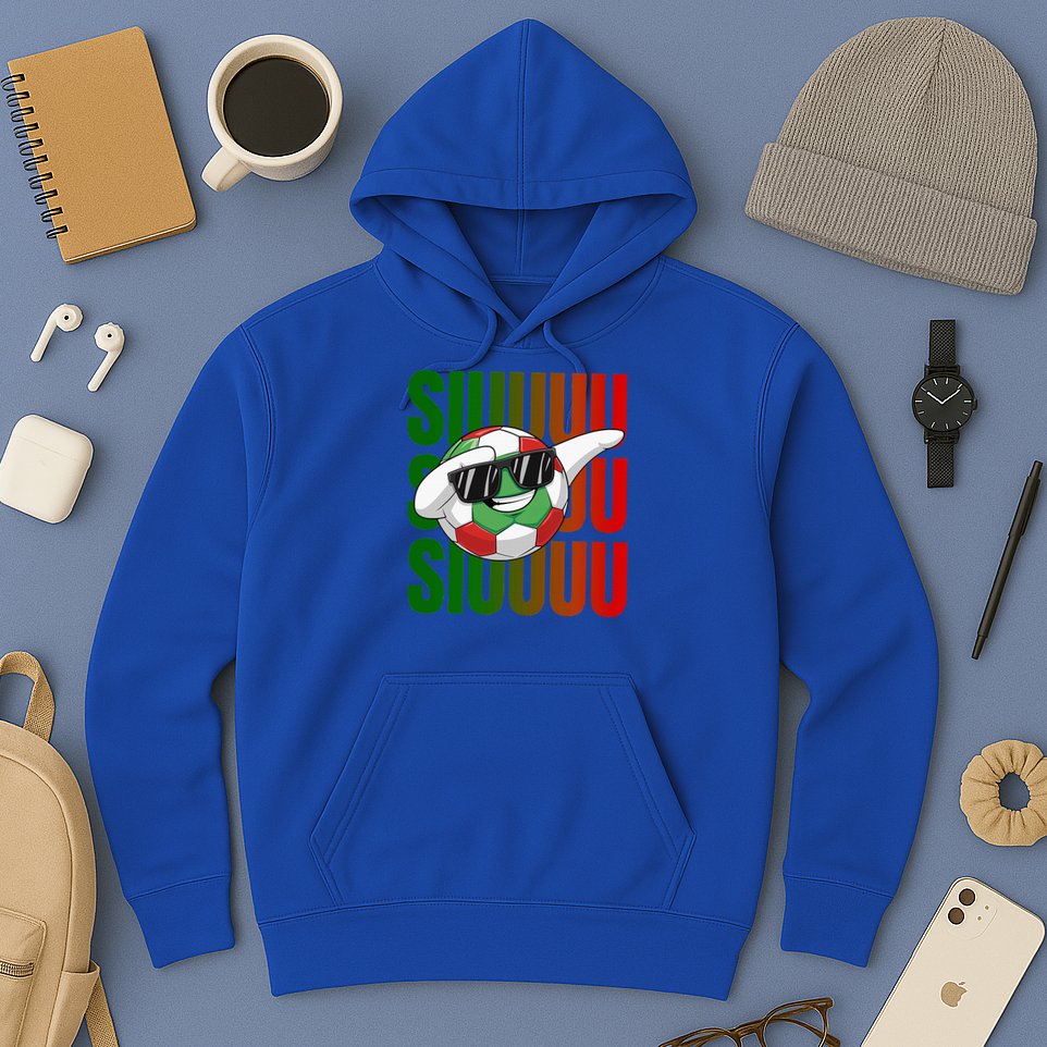 Siuuu Funny Soccer Football  Hoodie