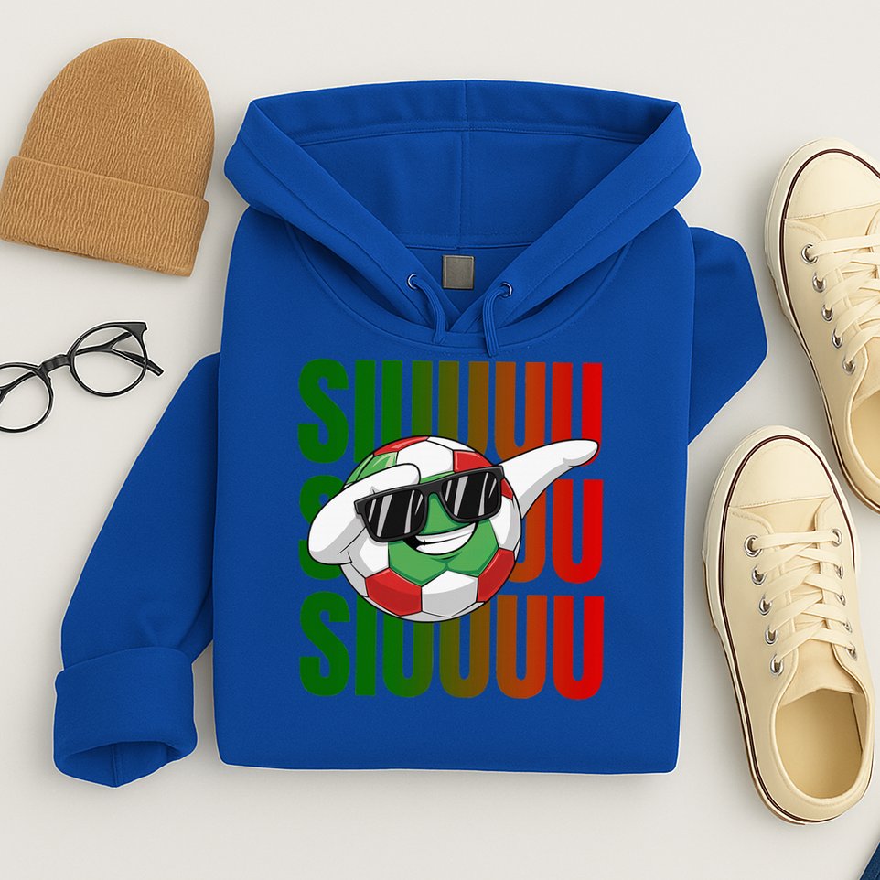 Siuuu Funny Soccer Football  Hoodie