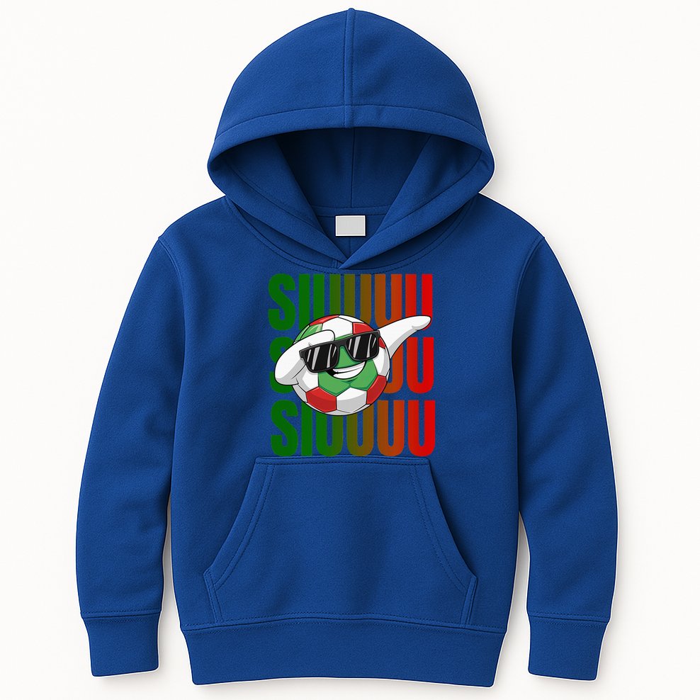 Siuuu Funny Soccer Football  Kids Hoodie