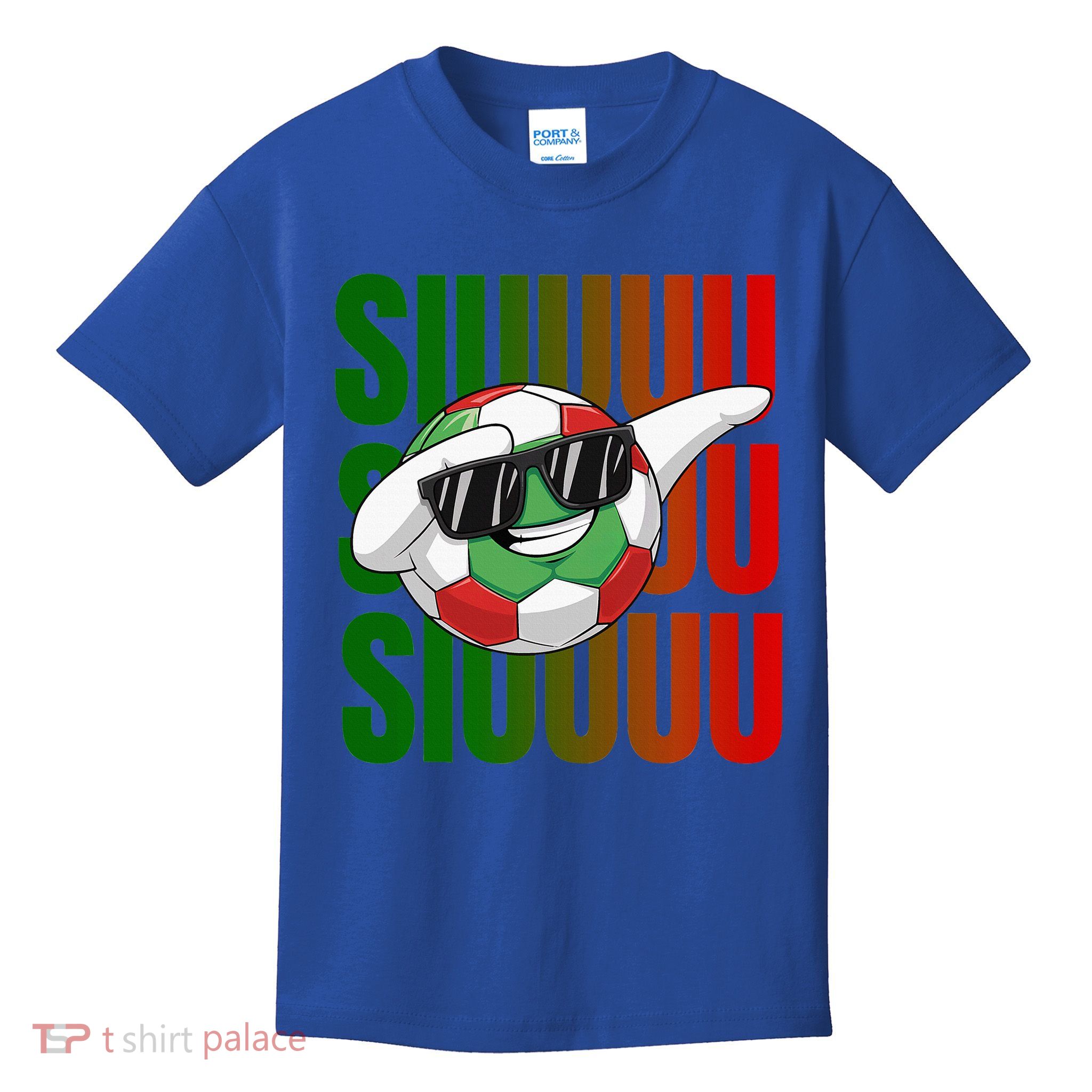 Siuuu Funny Soccer Football  Kids T-Shirt