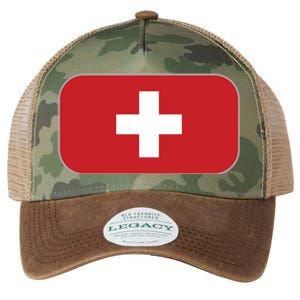 Switzerland Flag Soccer Team World Cup 2022 Swiss Flag Legacy Tie Dye Trucker Hat