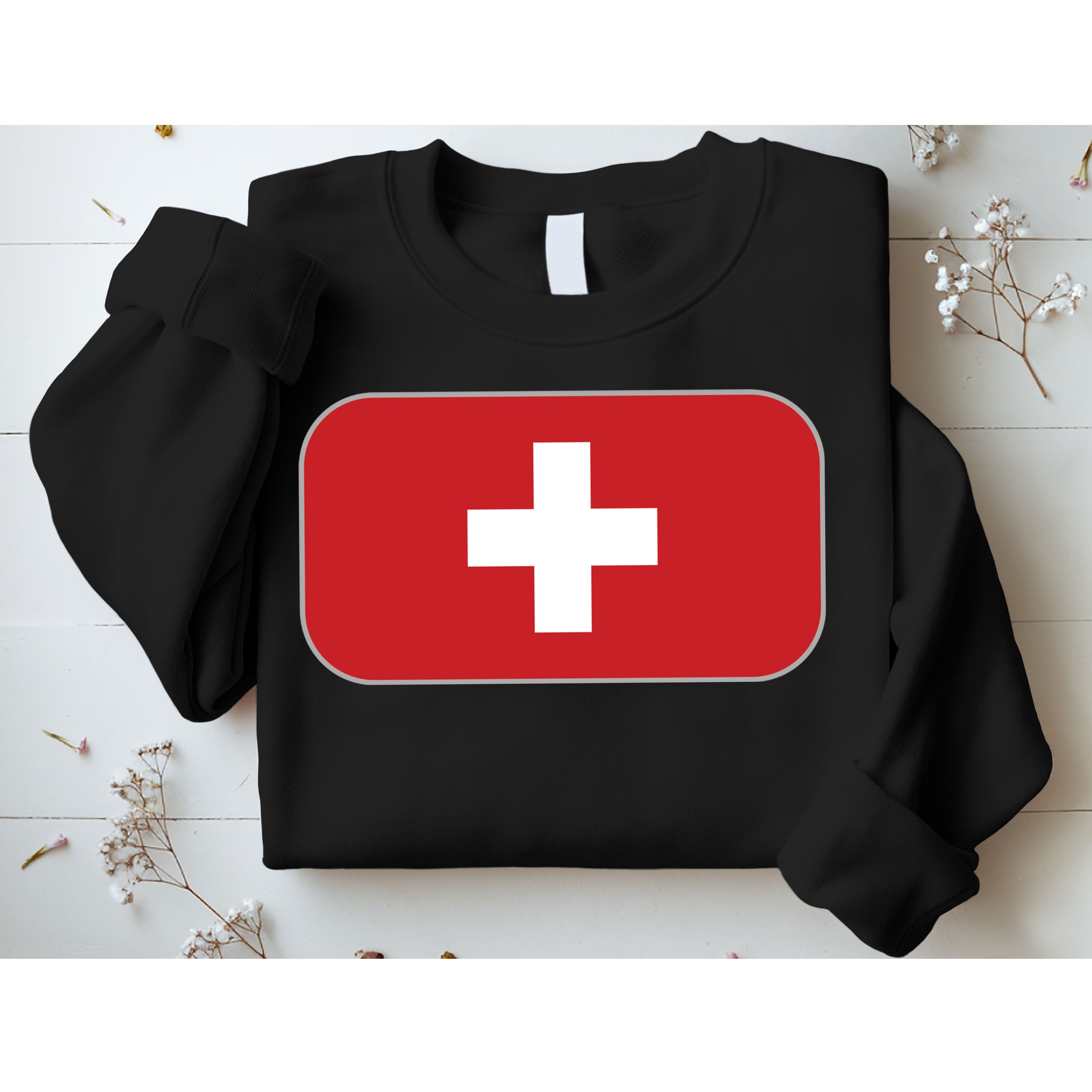 Switzerland Flag Soccer Team World Cup 2022 Swiss Flag Sweatshirt