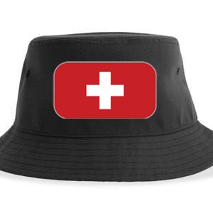 Switzerland Flag Soccer Team World Cup 2022 Swiss Flag Sustainable Bucket Hat