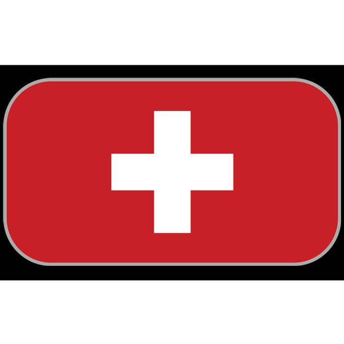 Switzerland Flag Soccer Team World Cup 2022 Swiss Flag Bumper Sticker