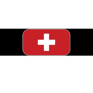 Switzerland Flag Soccer Team World Cup 2022 Swiss Flag Bumper Sticker