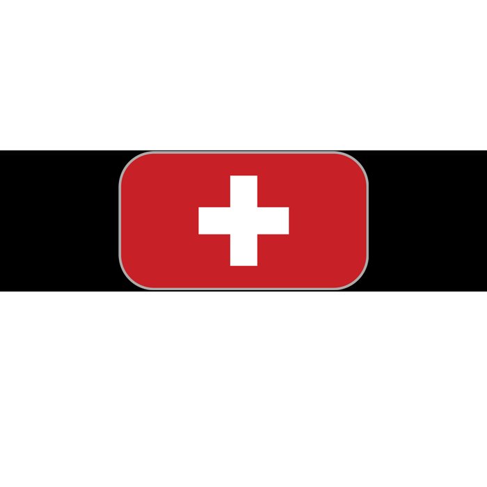 Switzerland Flag Soccer Team World Cup 2022 Swiss Flag Bumper Sticker