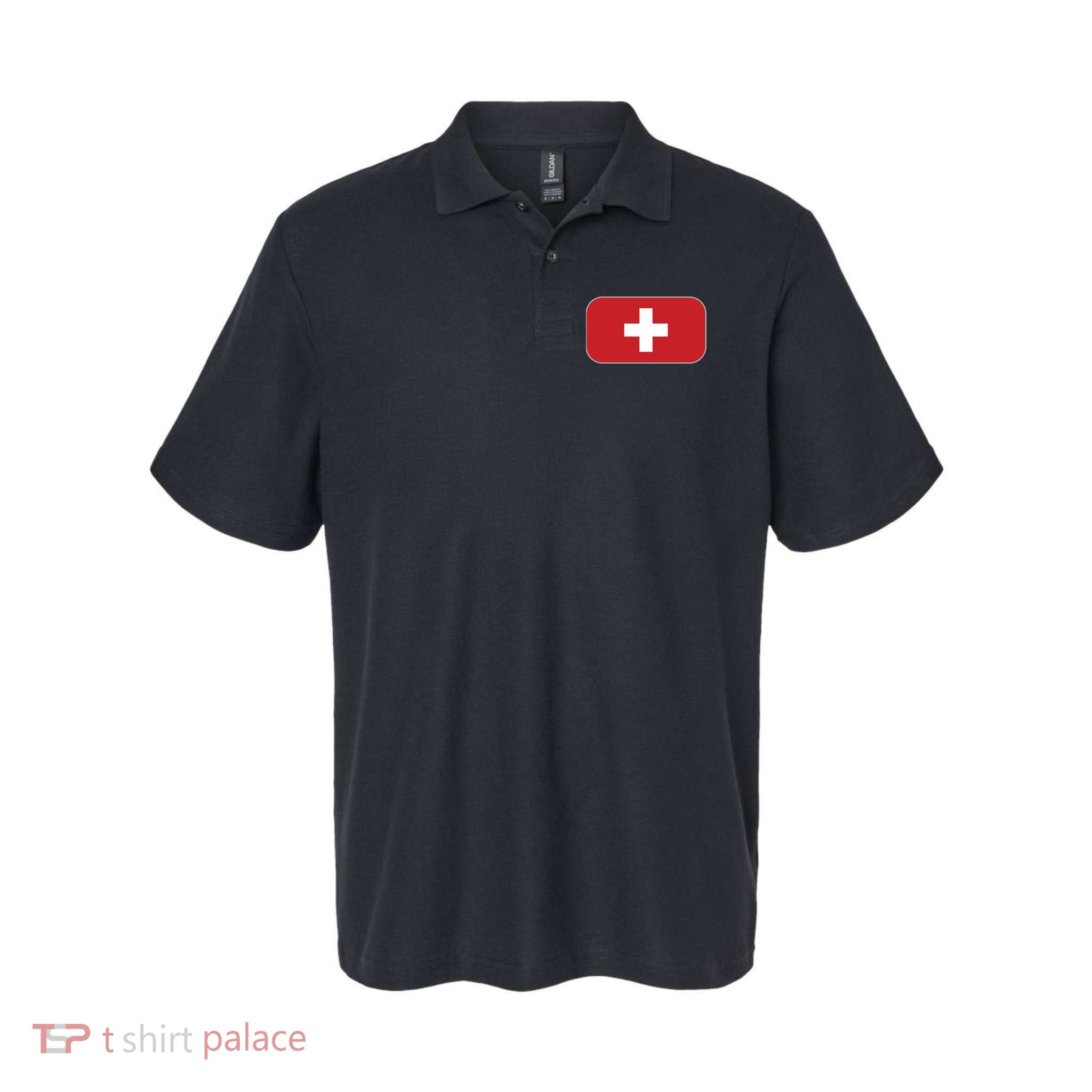 Switzerland Flag Soccer Team World Cup 2022 Swiss Flag Polo