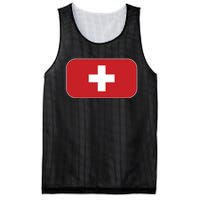 Switzerland Flag Soccer Team World Cup 2022 Swiss Flag Mesh Reversible Basketball Jersey Tank