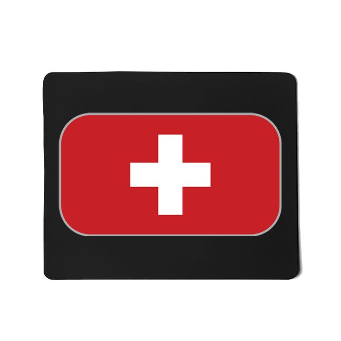 Switzerland Flag Soccer Team World Cup 2022 Swiss Flag Mousepad