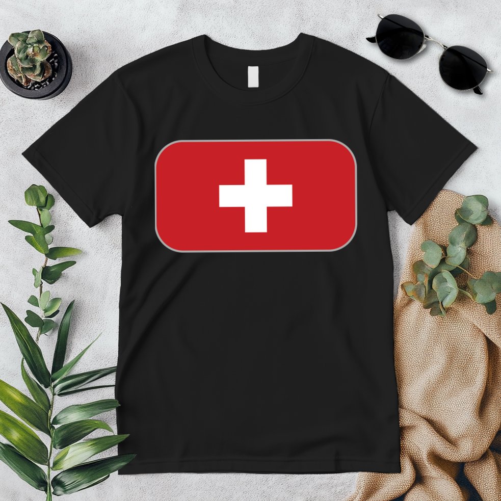 Switzerland Flag Soccer Team World Cup 2022 Swiss Flag Premium T-Shirt