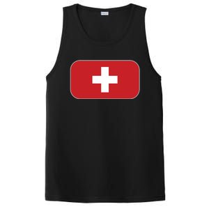 Switzerland Flag Soccer Team World Cup 2022 Swiss Flag PosiCharge Competitor Tank