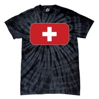 Switzerland Flag Soccer Team World Cup 2022 Swiss Flag Tie-Dye T-Shirt