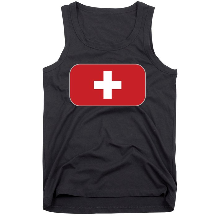 Switzerland Flag Soccer Team World Cup 2022 Swiss Flag Tank Top