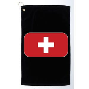 Switzerland Flag Soccer Team World Cup 2022 Swiss Flag Platinum Collection Golf Towel