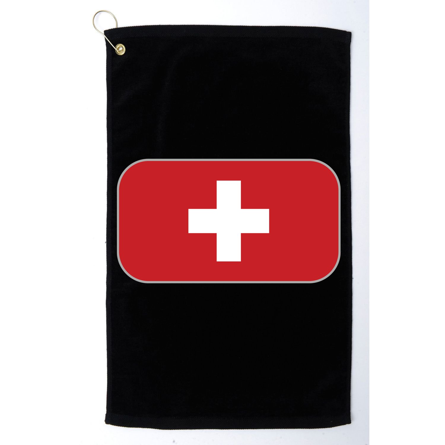 Switzerland Flag Soccer Team World Cup 2022 Swiss Flag Golf Towel