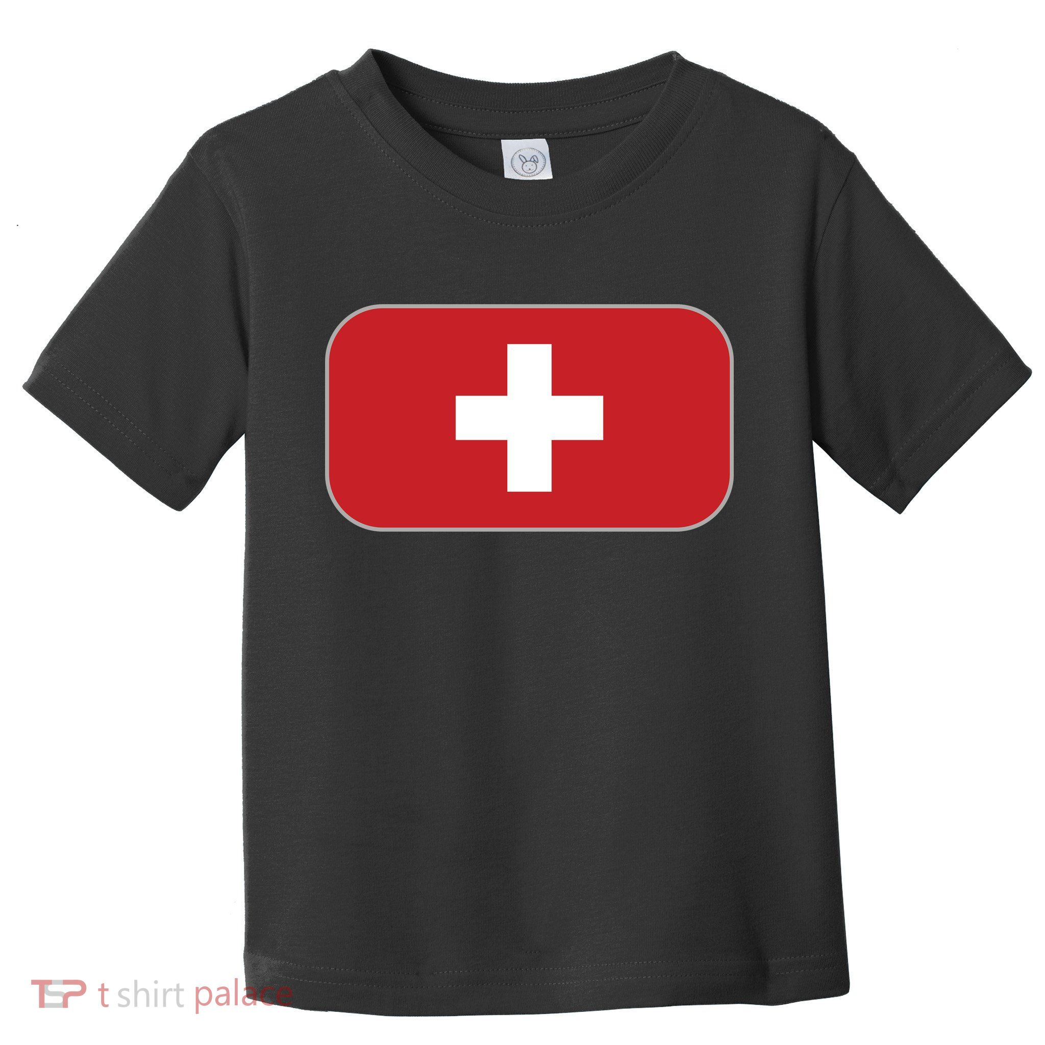Switzerland Flag Soccer Team World Cup 2022 Swiss Flag Toddler T-Shirt