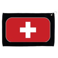 Switzerland Flag Soccer Team World Cup 2022 Swiss Flag Grommeted Golf Towel